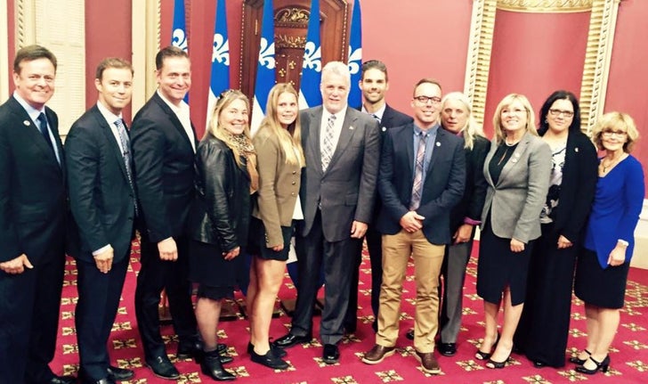 Des membres de la Fondation Jasmin Roy Sophie Desmarais au Salon rouge